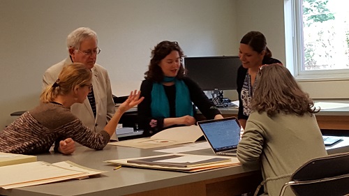 Curators and scholars consult on exhibition prints