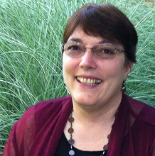 Color photo headshot of Nicole Bouché, W. S. Lewis Librarian & Executive Director of the Lewis Walpole Library