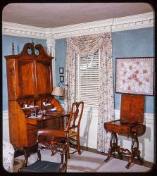 Morning Room in the Cowles House, Lewis era color slide