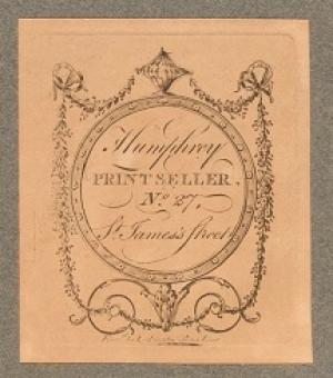 image of Humphrey print seller trade card